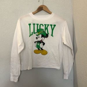 Cropped Mickey Mouse Shirt